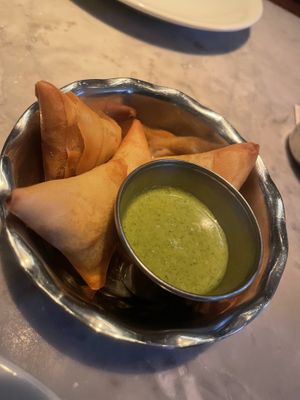 Vegetable samosa   at Dishoom in Manchester