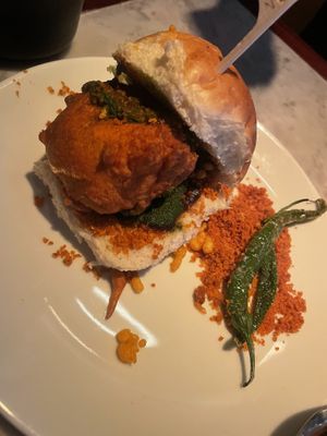 Vada pau   at Dishoom in Manchester