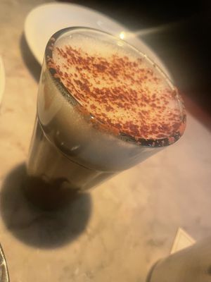 Oat chai   at Dishoom in Manchester