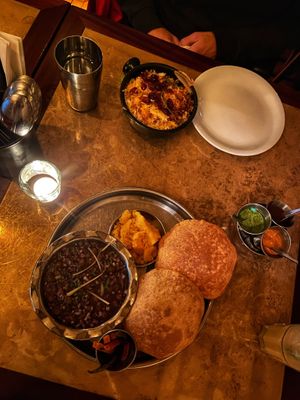 Chhole puri   at Dishoom in Manchester