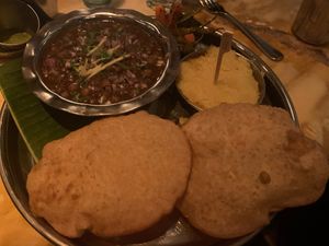 Chole puri at Dishoom in Manchester