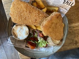 Vegan fish & chips :D at Local in Maastricht