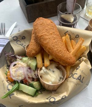 Vegan Fish & Chips  at Local in Maastricht