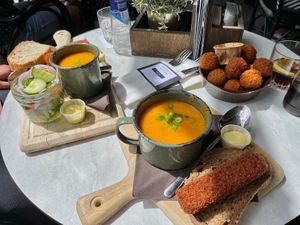 Vegan lunch and vegan dutch croquettes at Local in Maastricht