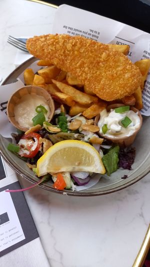 Vegan fish and chips at Local in Maastricht