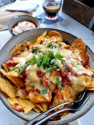 Vegan nachos - first sauce we got was not vegan at Local in Maastricht