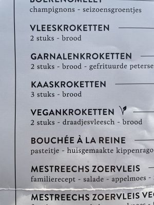 Vegan opties   at Local in Maastricht