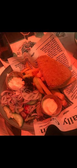 Vegan fish and chips at Local in Maastricht