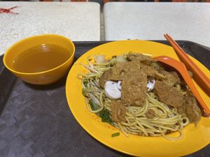 Fishball Noodles (dry) at Tian Ci Vegetarian 天慈素食 in East Singapore