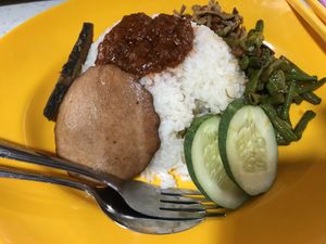 Nasi Lemak  at Tian Ci Vegetarian 天慈素食 in East Singapore