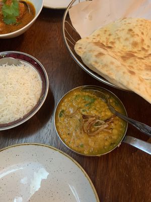chickpea curry at Mother India in Edinburgh
