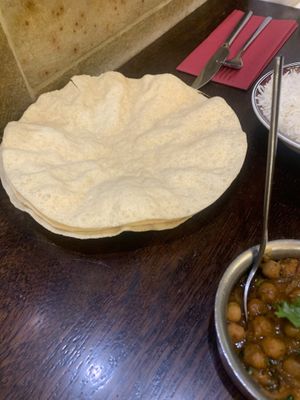 flatbread at Mother India in Edinburgh