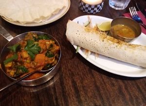Vegan at Mother India in Edinburgh