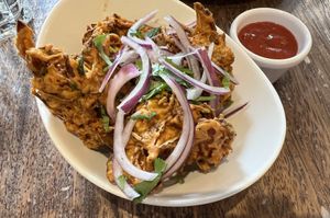 Red onion bhaji special   at Mother India in Edinburgh