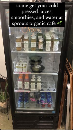 Stop by and try our organic juices  at Sprouts Organic Cafe in New Orleans