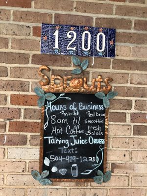   at Sprouts Organic Cafe in New Orleans