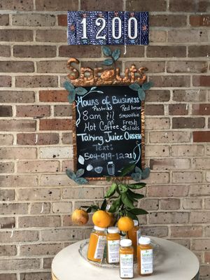   at Sprouts Organic Cafe in New Orleans