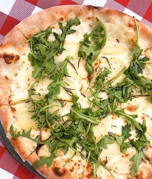 Pizza at Perbacco in Copenhagen