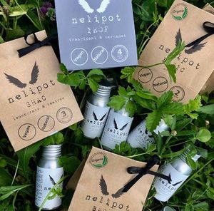 Slovenian vegan products from Nelipot. Photo by: @sadni_vrt_1992 on Instagram at Sadni Vrt in Menges