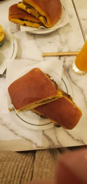 Mushrooms inside at Pastelaria Tupi in Porto