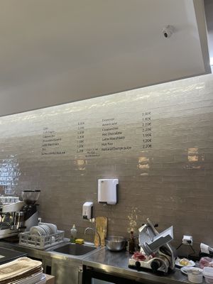 Prices   at Pastelaria Tupi in Porto