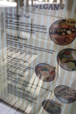 Menu  at Pastelaria Tupi in Porto