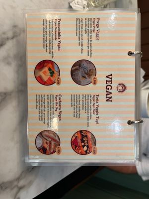 Menu   at Pastelaria Tupi in Porto