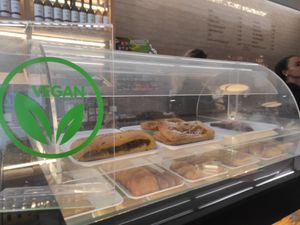 Vegan pastries at Pastelaria Tupi in Porto