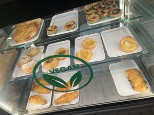 Vegan counter  at Pastelaria Tupi in Porto