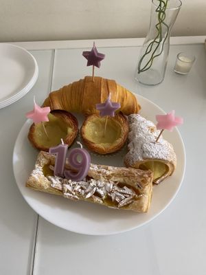 (we got these for take away)  at Pastelaria Tupi in Porto