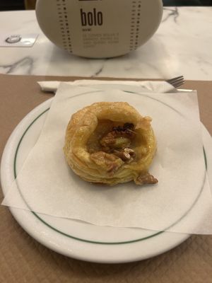Vegan pastry with nuts  at Pastelaria Tupi in Porto