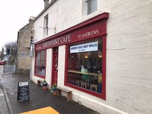 Cosy cafe once frequented by royalty  at North Point Cafe in St Andrews