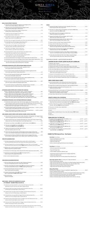 2021 May Menu (old) at Nhà Ginza Ginza in Istanbul