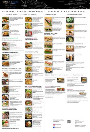 Updated Menu with Photos - July 2021 at Nhà Ginza Ginza in Istanbul