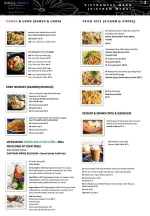 December 2021 Menu Page 3
 at Nhà Ginza Ginza in Istanbul