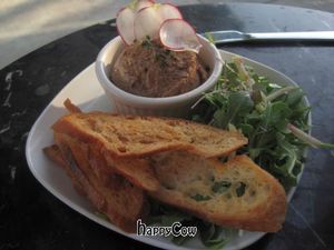 French lentil walnut spread with crostini at Encuentro in Oakland