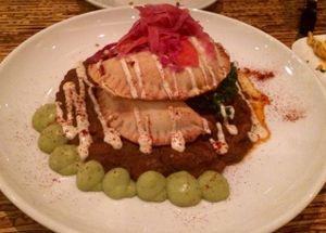 pumpkin empanada at Encuentro in Oakland