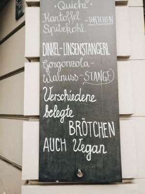 Sign  at BioBackHaus - Knesebeckstraße in Berlin