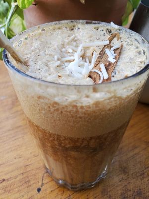 Ice coffee at Liefs in Tulum