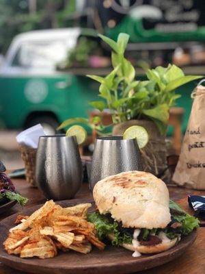 Shroom sandwich at Liefs in Tulum