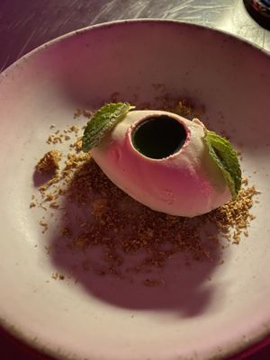 Coconut sorbet with mint   at Tanaman in Seminyak