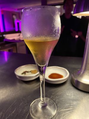 Papaya seed tea!    When I lived on STX I had papaya for breakfast every morning and would always leave a few seeds behind for some extra spice.  This tea captured that perfectly!  at Tanaman in Seminyak