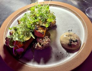 Seasonable vegetables with black garlic aioli #Veganuary at Tanaman in Seminyak