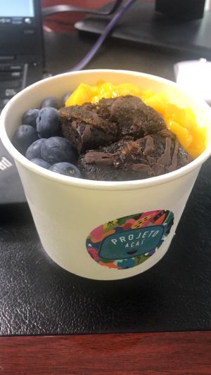 Vegan brownie acai   at Projeto Acai in Dubai