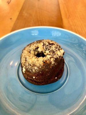 Mini chocolate donut at Projeto Acai in Dubai