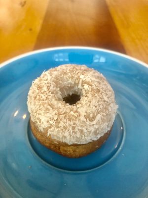 Mini coconut donut at Projeto Acai in Dubai