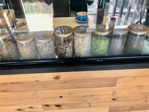 The toppings bar  at Projeto Acai in Dubai