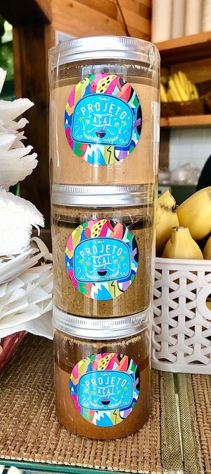 Trio of nut butters at Projeto Acai in Dubai