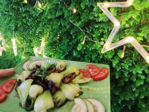 Kimchi with shiitake mushrooms at VietVeg in Da Nang