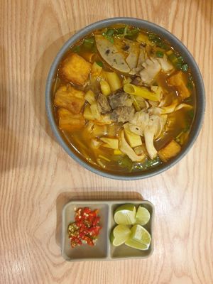 Hue Noodles, quite spicy at Ngoc Tho in Ho Chi Minh City